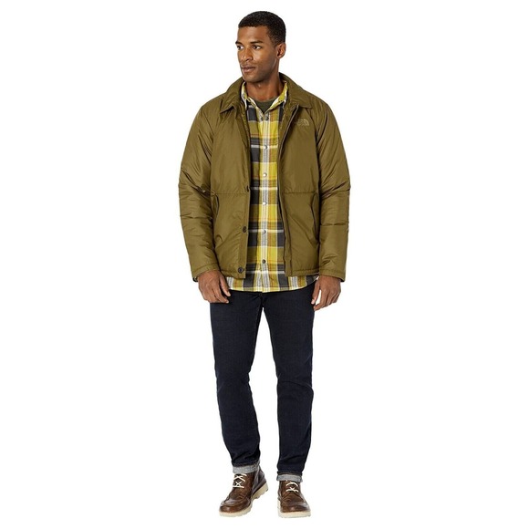 The North Face Auburn Full Button Front Jacket Olive Green Size Medium M NEW - Picture 3 of 8